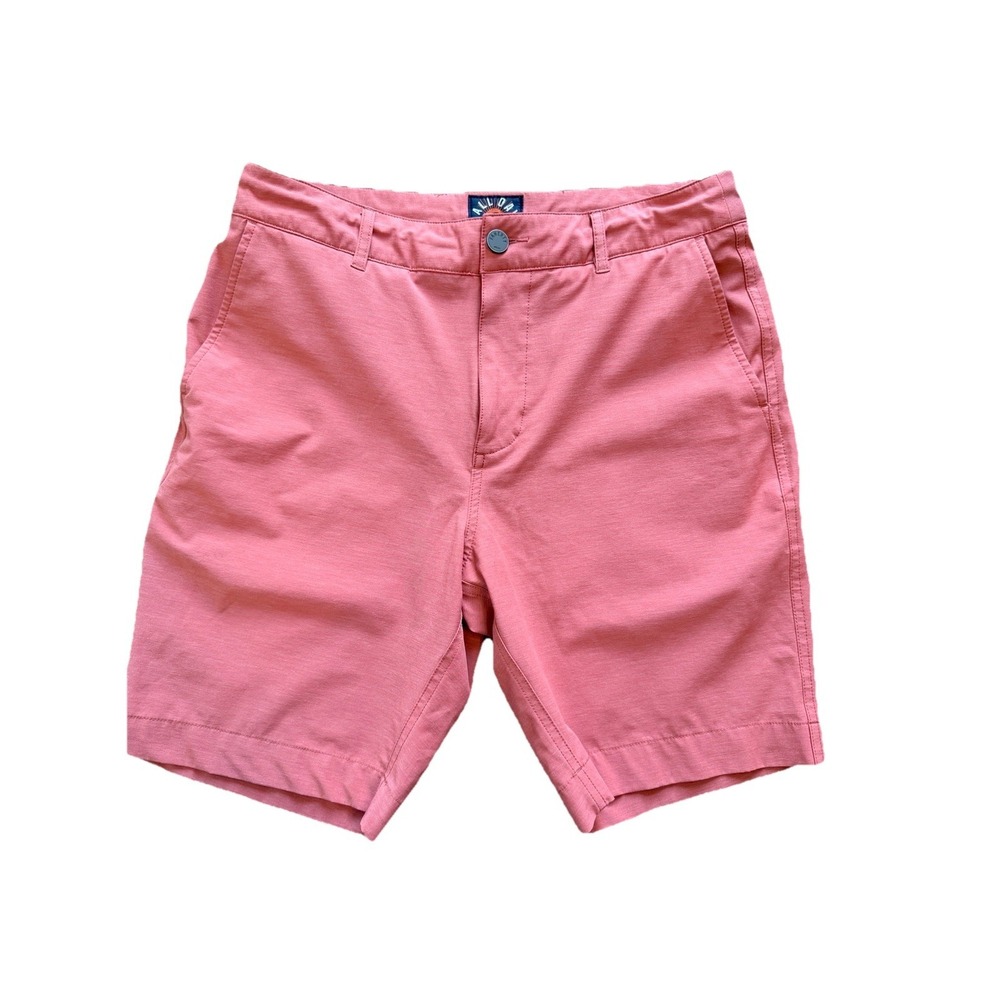 Faherty All Day Shorts Mens 30 Pink Drawstring Hybrid Hiking Stretch 8" Inseam